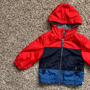 SOLD OshKosh B’gosh 12 month fleece lined windbreaker jacket
